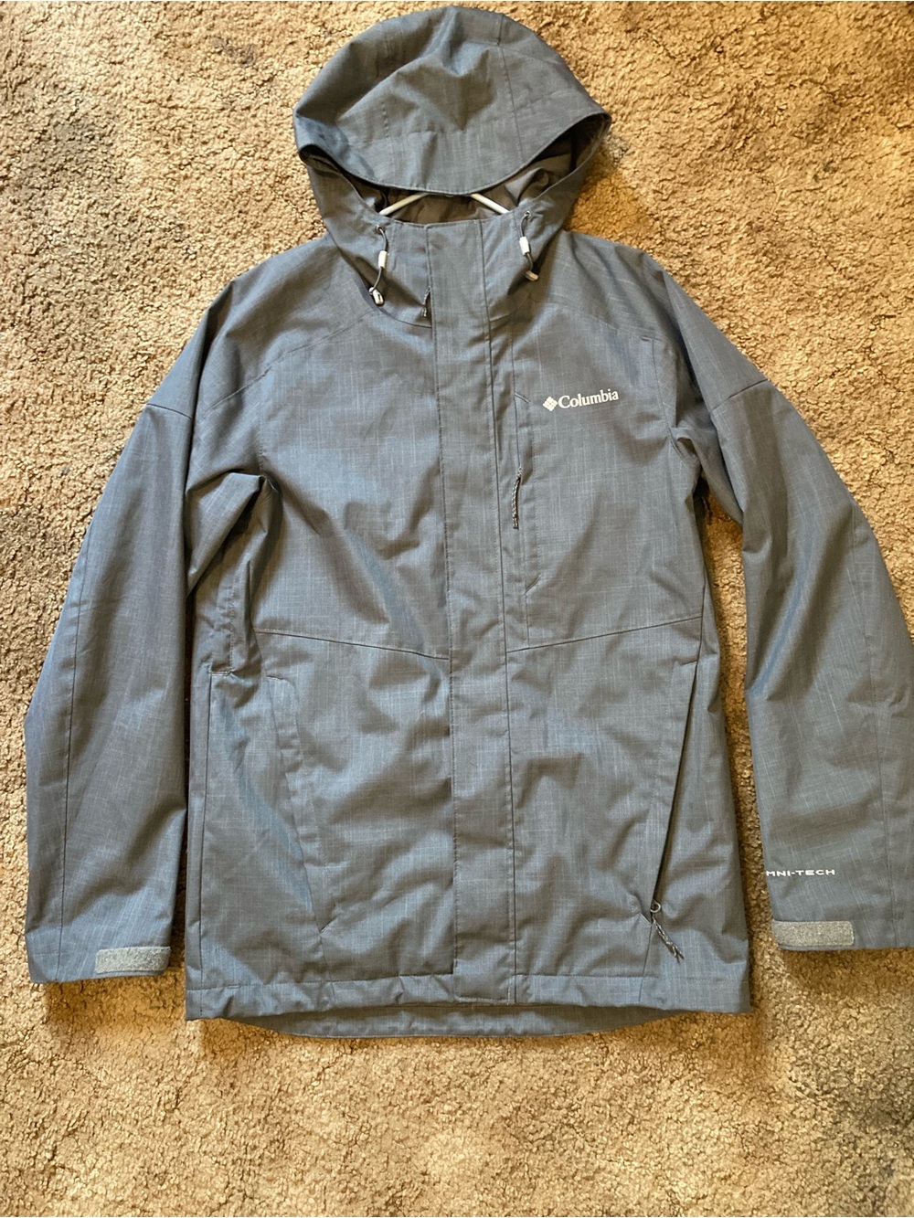 Columbia Mens Hikebound ll Rain Jacket tall size xs/s